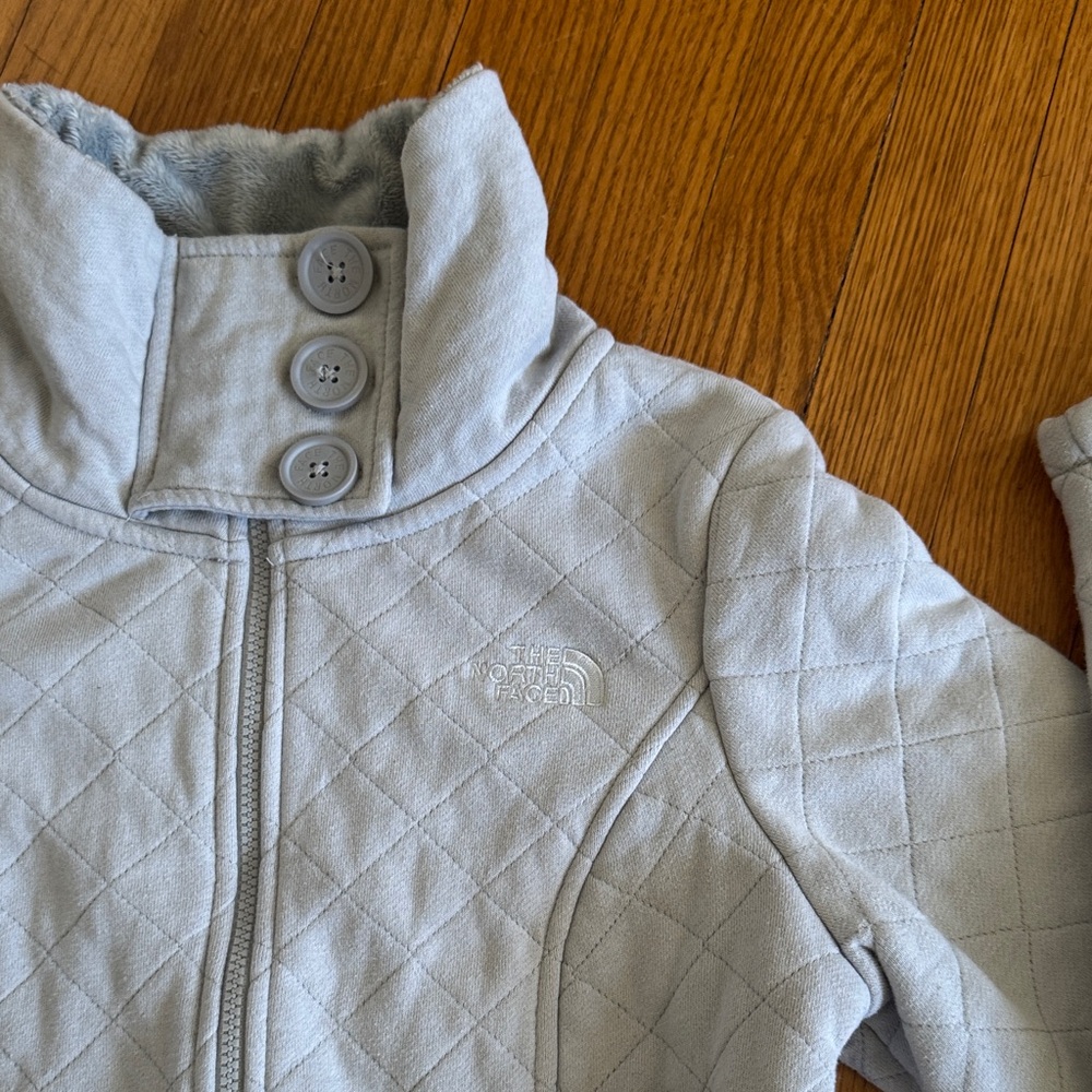 North Face tunic length quilted Jacket